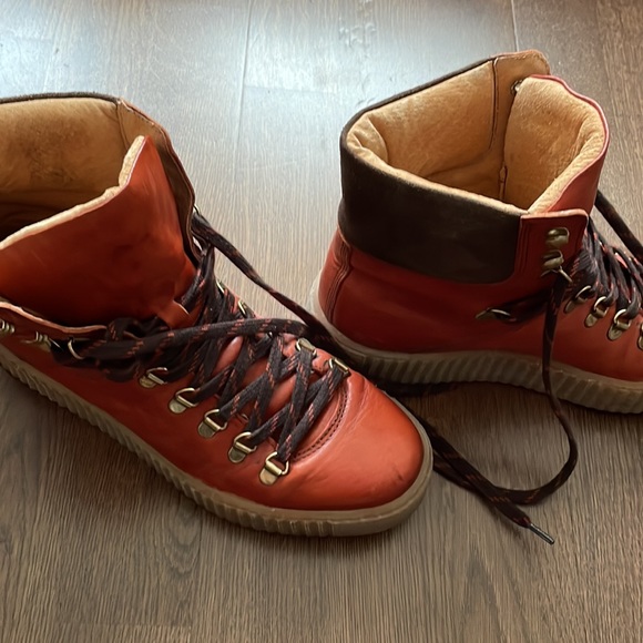 Shoe the Bear Agda boots in red brown size 40 8.5 - Picture 3 of 10